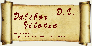Dalibor Vilotić vizit kartica